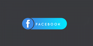 facebook logo on grey background