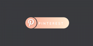 pinterest logo on grey background